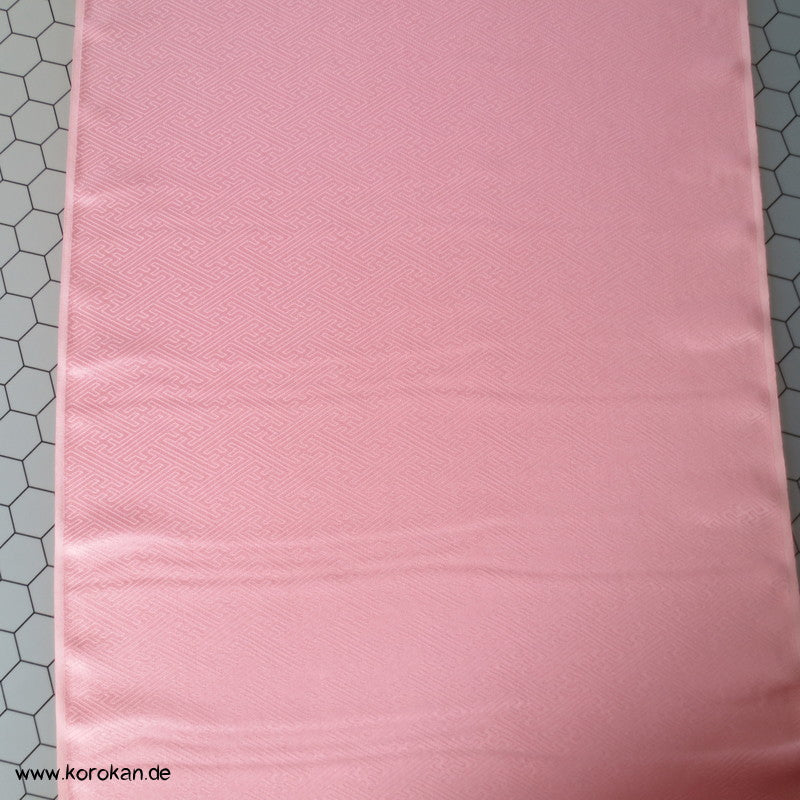 Shibori Fächer Tanmono auf Sayagata Rinzu Seidendamast