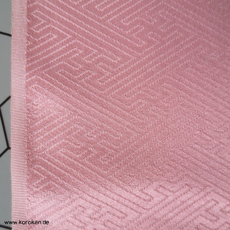 Shibori Fächer Tanmono auf Sayagata Rinzu Seidendamast