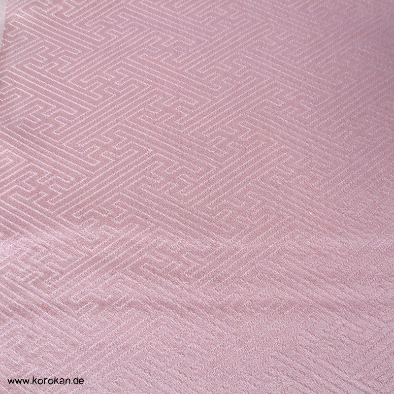 Shibori Fächer Tanmono auf Sayagata Rinzu Seidendamast