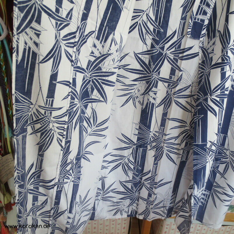 Bambusmuster gekürzter Yukata mit Bindeband