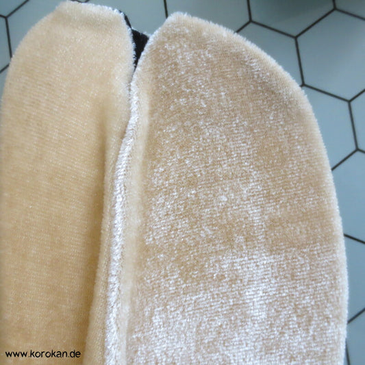 Tabi aus Stretch Samt