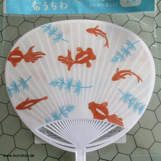 Uchiwa Rundfächer Goldfische