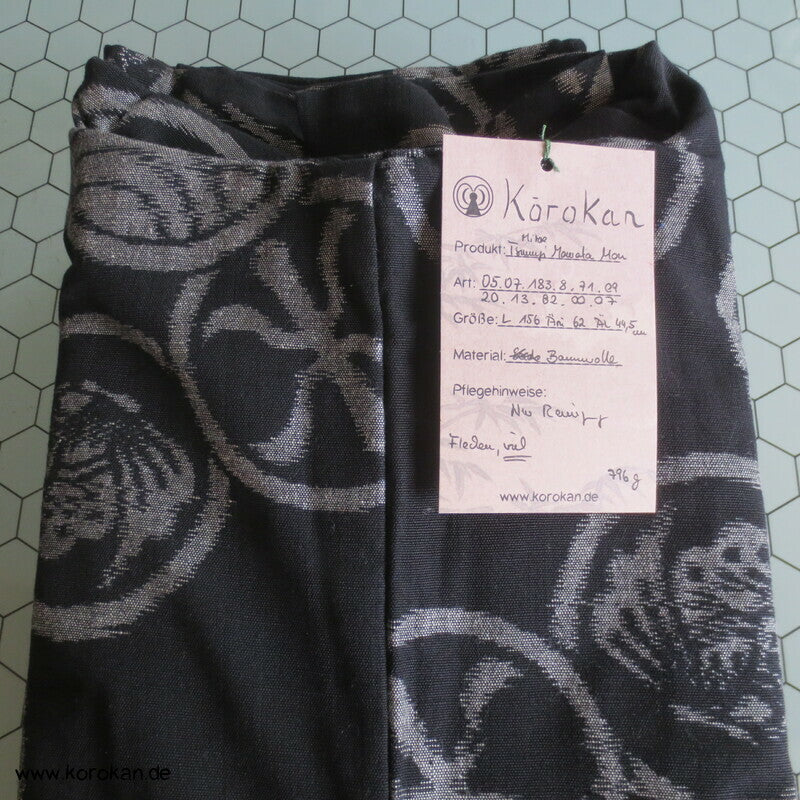 Japanischer Baumwoll Mon Kasuri Tsumugi Hitoe Kimono