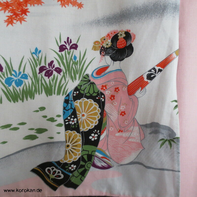 Touristen Yukata / Morgenmantel, Geisha Motiv