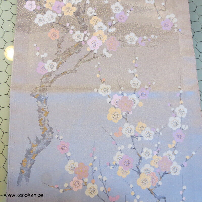 Vögelchen Jacquard Araihari Stoffreste Kimono, Uchikake oder Obi