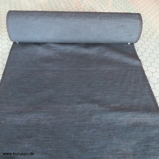 blauschwarze Seide/ Wolle grober Tsumugi Männer Ensemble Tanmono