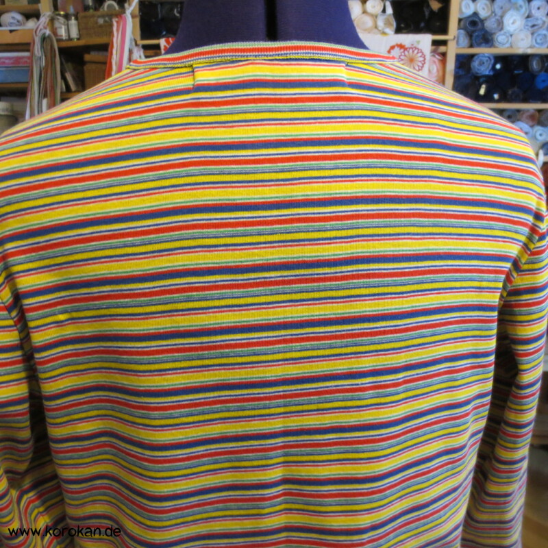 Öko Baumwoll Ringelshirt bunt 3/4 Arm
