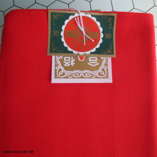 rotes Batist Baumwollfutter für Kimono - fein und leicht