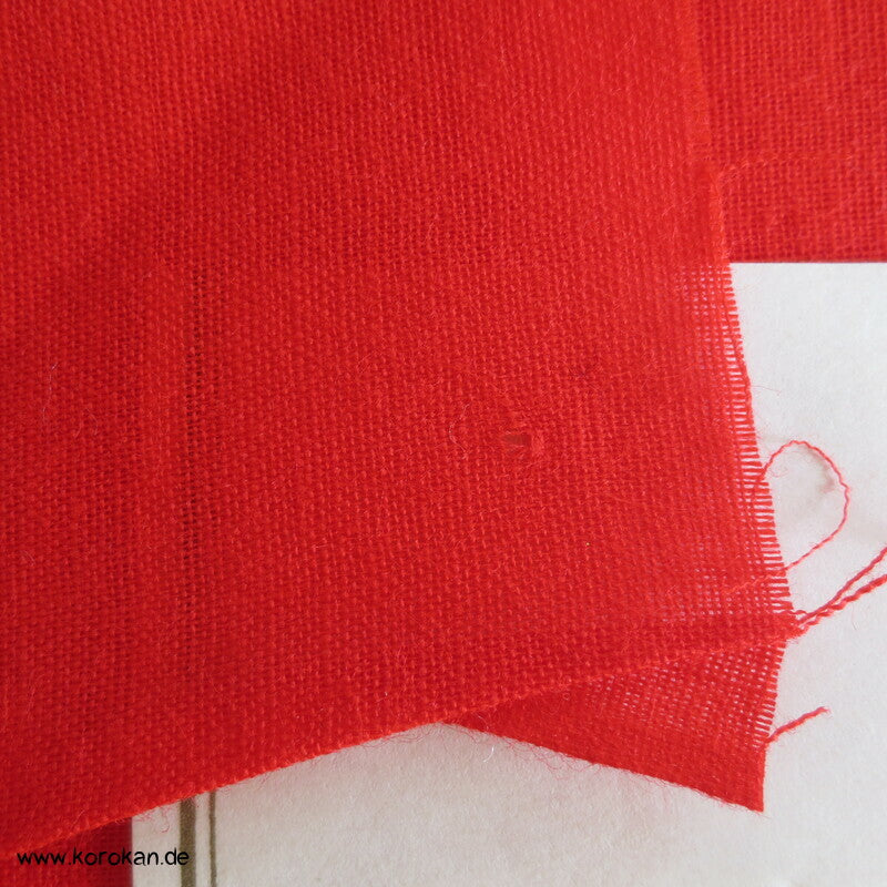 rotes Batist Baumwollfutter für Kimono - fein und leicht