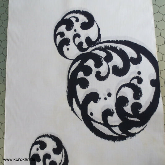 Wellenkreise Yukata japanischer Kimono Baumwoll Stoff