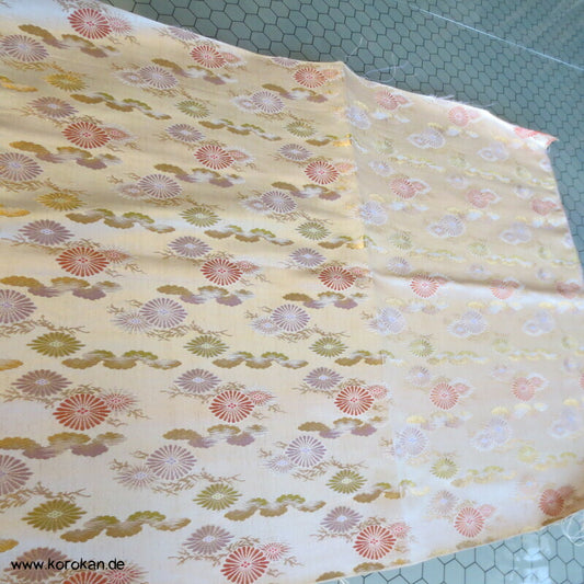 Kiku pastellig glänzend Seidenbrokat