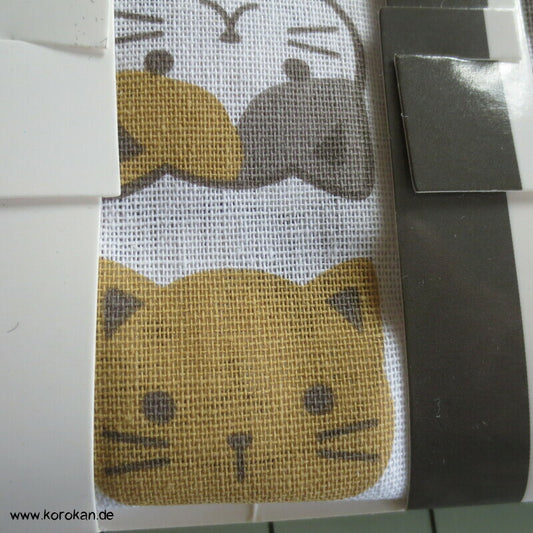 Tenugui Baumwollhandtuch Neko Katze