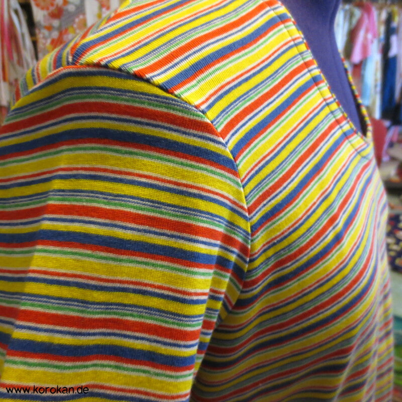 Öko Baumwoll Ringelshirt bunt 3/4 oder langer Arm