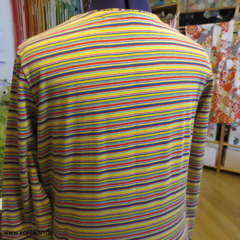 Öko Baumwoll Ringelshirt bunt 3/4 oder langer Arm