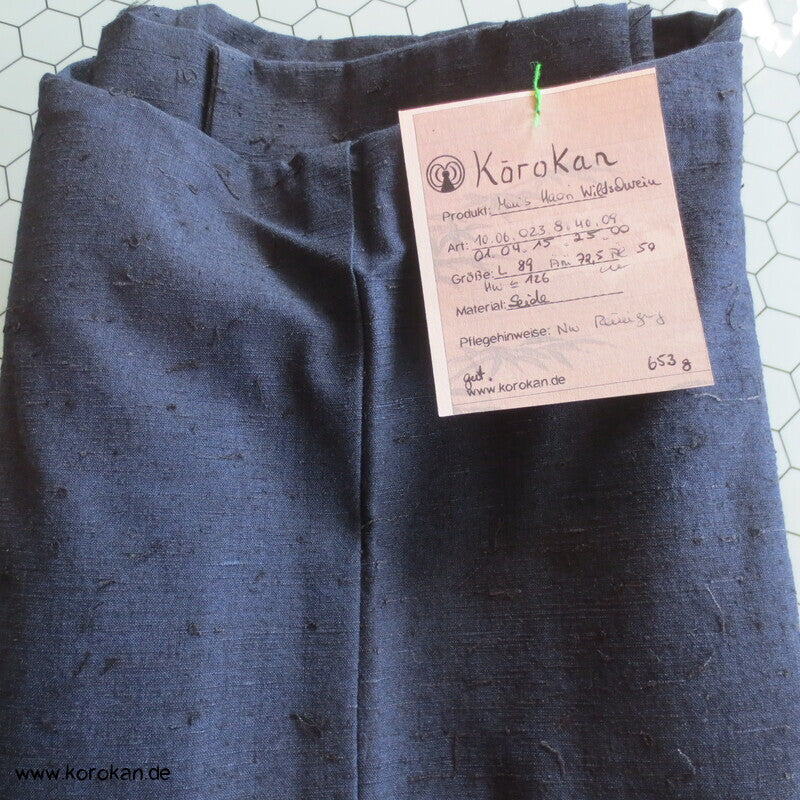 Fushi Tsumugi Seiden Haori Kimono Jacke, handgemaltes Wildschwein