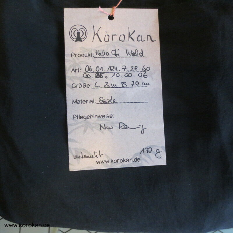 Wald Shibori Heko Obi - Chirimen Seiden Crepe