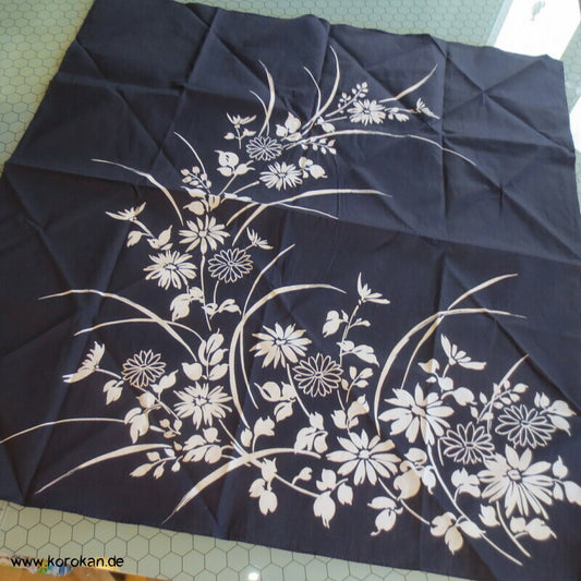 Furoshiki Blaudruck Tragetuch - Blumenstrauß