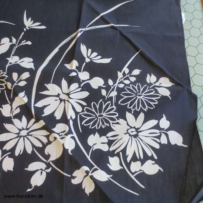 Furoshiki Blaudruck Tragetuch - Blumenstrauß