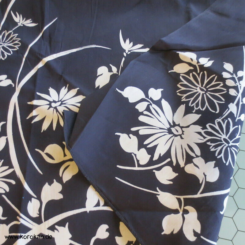 Furoshiki Blaudruck Tragetuch - Blumenstrauß