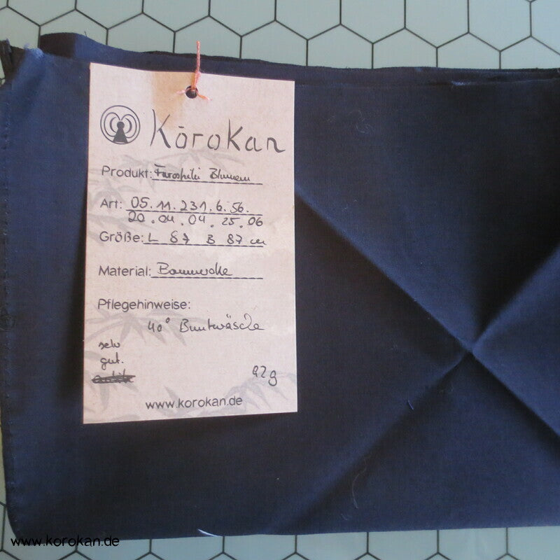 Furoshiki Blaudruck Tragetuch - Blumenstrauß