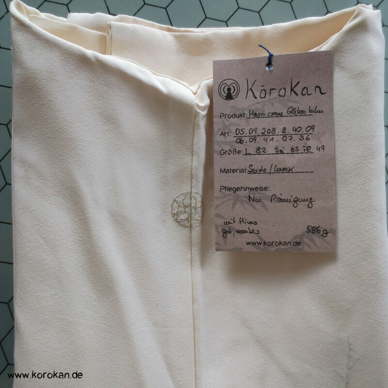 Urushi Chrysanthemen auf Wolke Seidenbrokat Haori Kimono Jacke