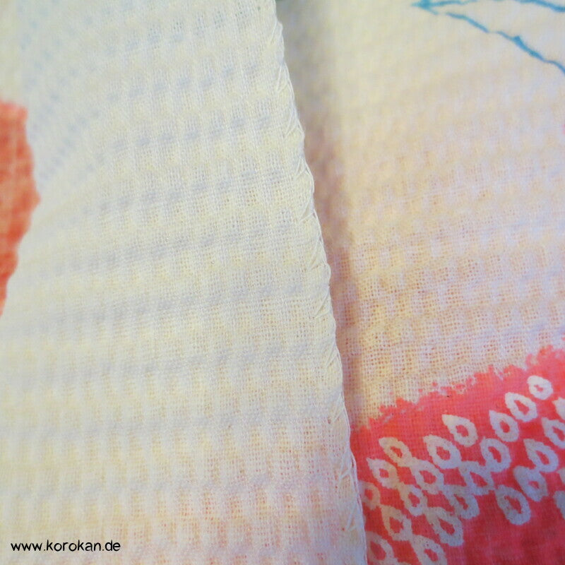 Seersucker Kinder Kimono Stoff, Origami Kraniche