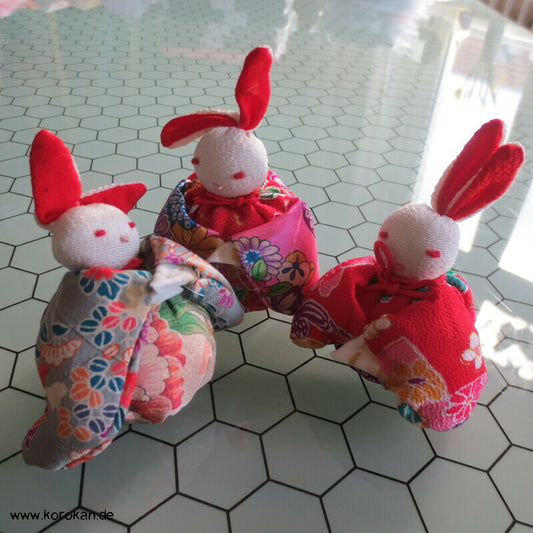 Häschen Glücksbringer aus Stoffresten