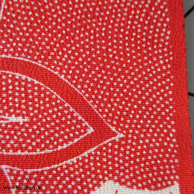 Seidenstoff für Komon Kimono, Brücke und Fluß
