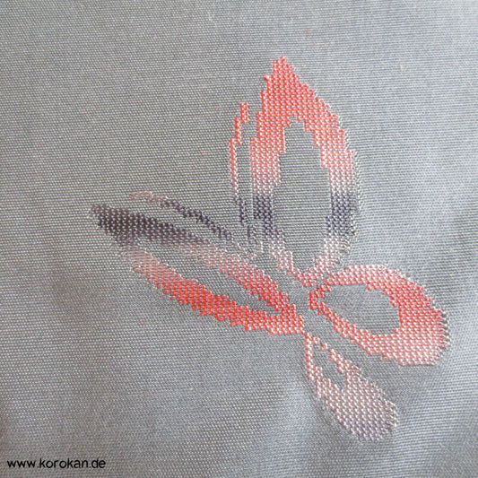 Schmetterlinge Kimono Honan Seiden Jacquard Broché