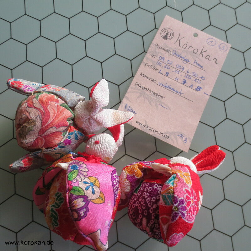 Häschen Glücksbringer aus Stoffresten