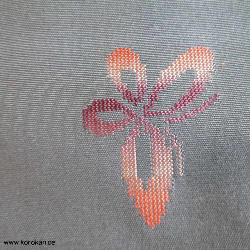 Schmetterlinge Kimono Honan Seiden Jacquard Broché