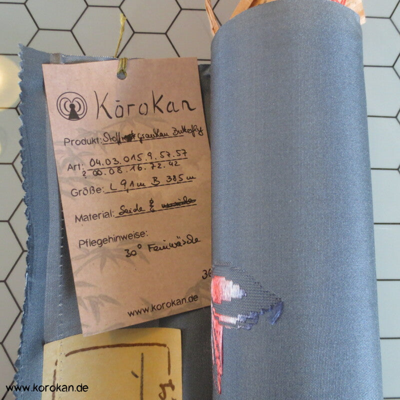 Schmetterlinge Kimono Honan Seiden Jacquard Broché