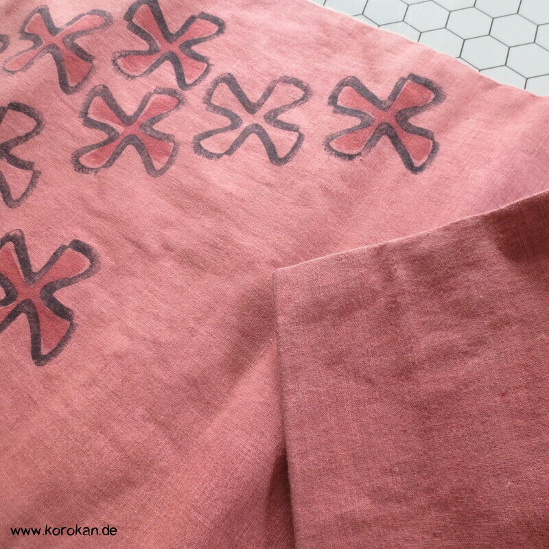 Blumenkreuze Kartoffeldruck Nagoya Obi