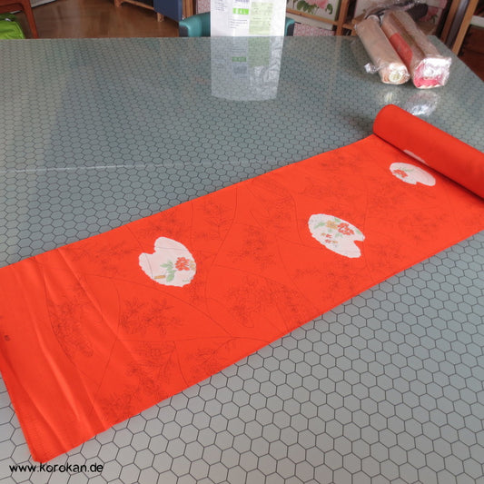 Shibori Palettenfenstern auf Wellendamast Kimono Seide