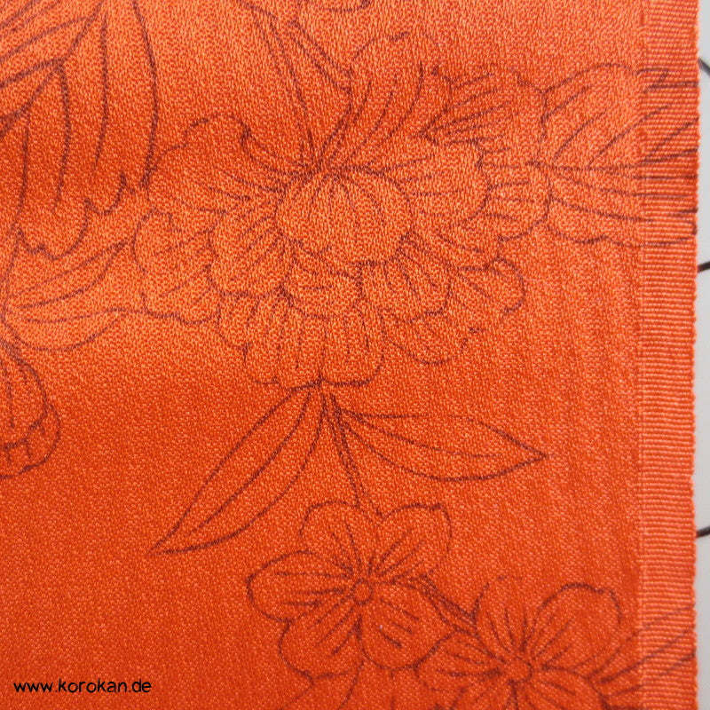 Shibori Palettenfenstern auf Wellendamast Kimono Seide