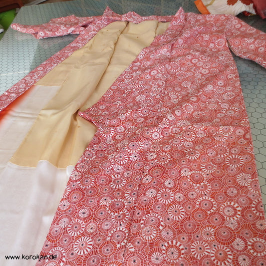 Bangasa - Papierschirme Seidencrepe Komon Kimono