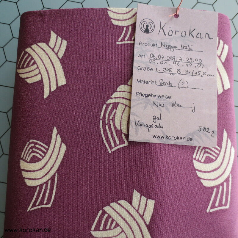 Noshibündel auf mauve Nagoya Obi