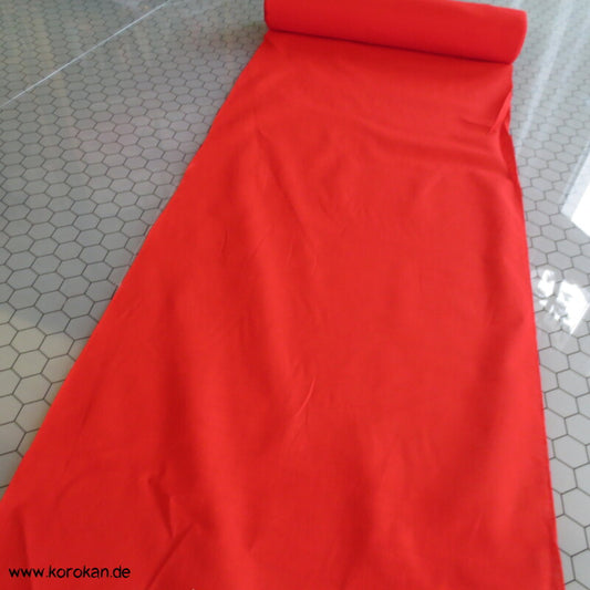rotes Batist Baumwollfutter für Kimono - fein und leicht