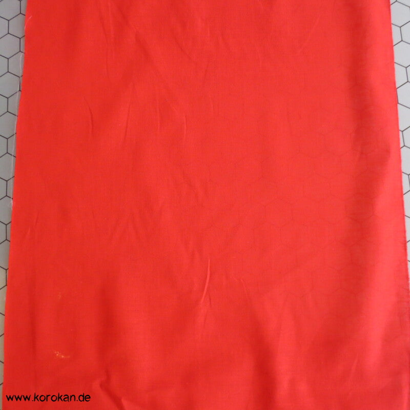 rotes Batist Baumwollfutter für Kimono - fein und leicht