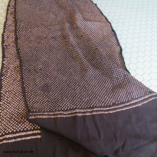 Full Shibori Heko Obi - Chirimen Seiden Crepe