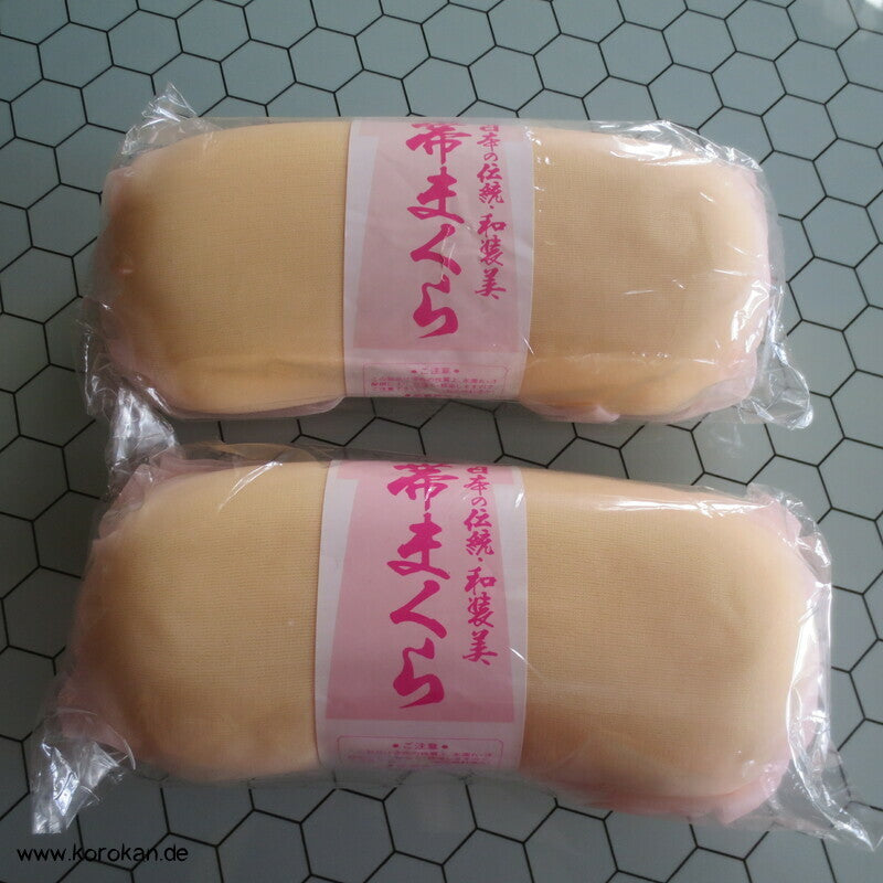 hellgelbes Makura Obi Kissen, neu