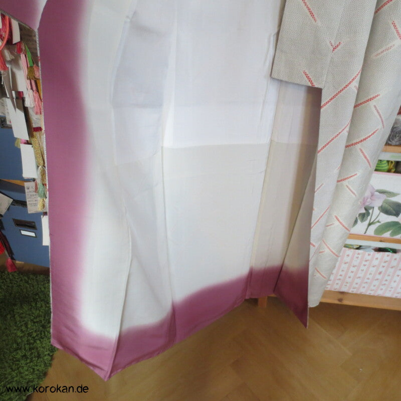 Shibori Higaki Flechtmuster Kasuri Tsumugi Seiden Kimono