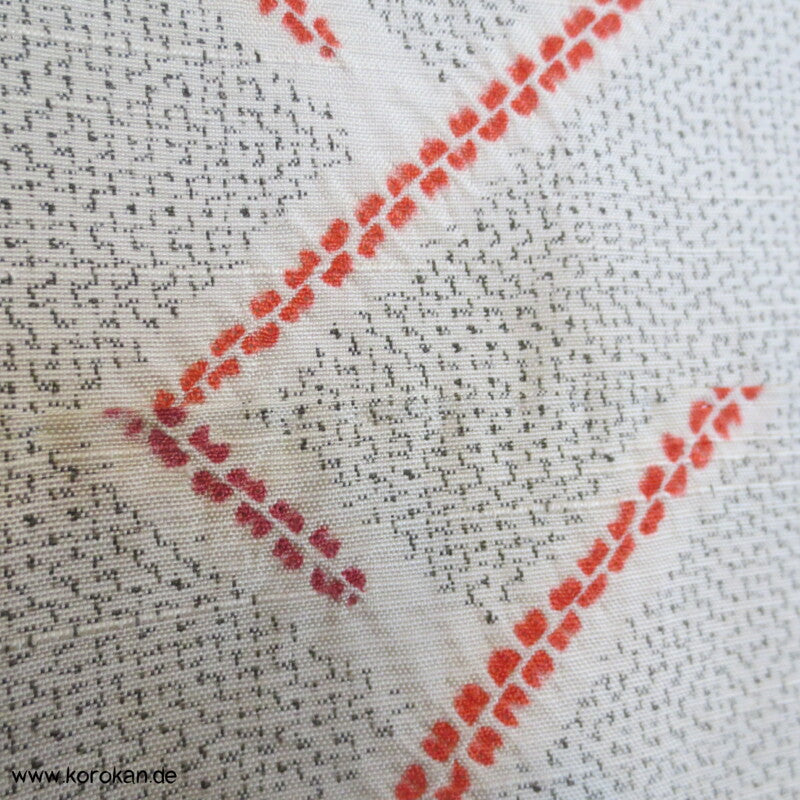 Shibori Higaki Flechtmuster Kasuri Tsumugi Seiden Kimono