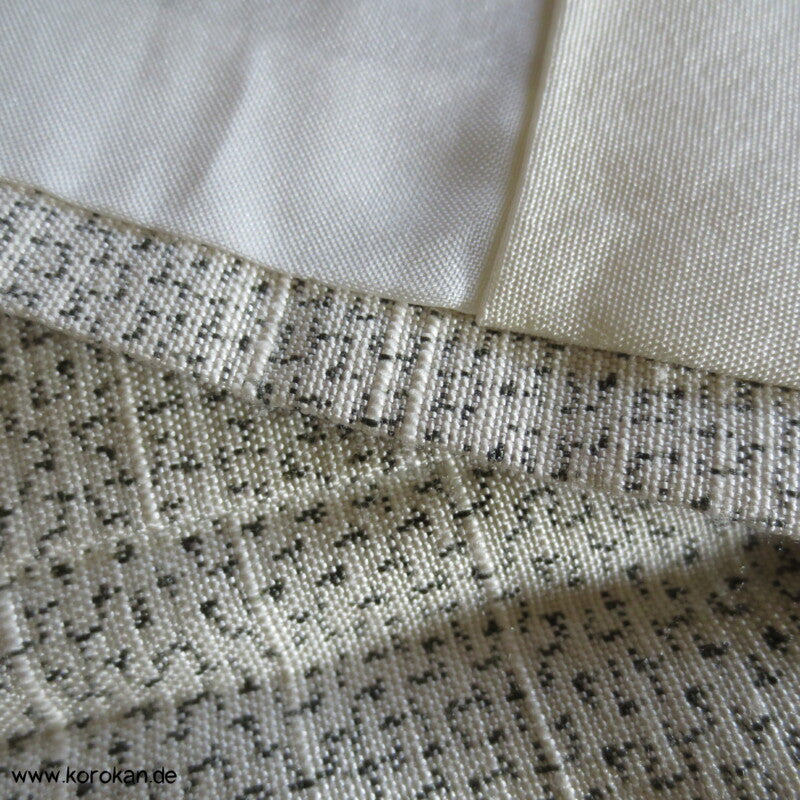 Shibori Higaki Flechtmuster Kasuri Tsumugi Seiden Kimono