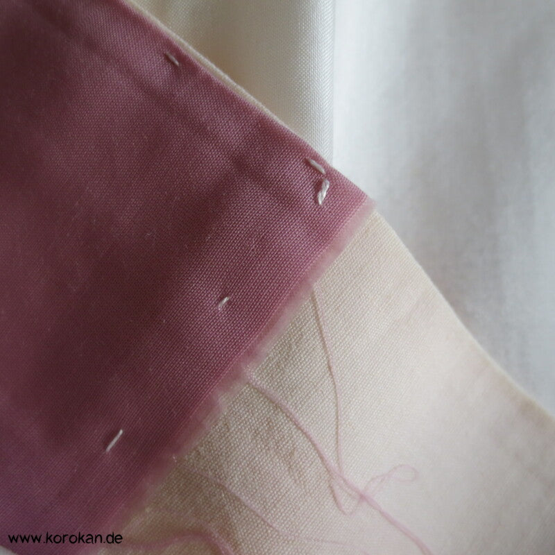 Shibori Higaki Flechtmuster Kasuri Tsumugi Seiden Kimono