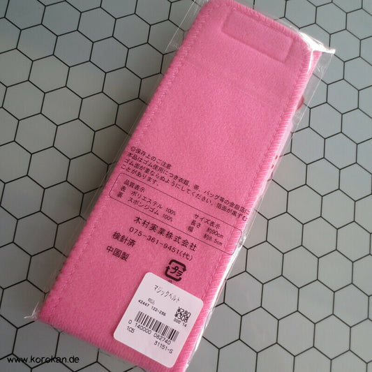 rosa Unterkimono Obi, Klettverschluss