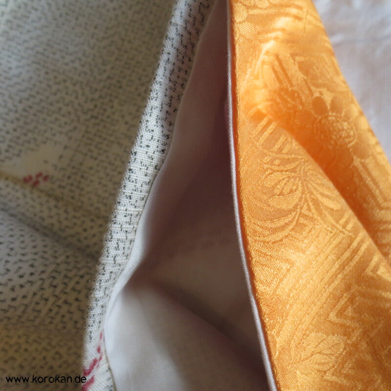 Shibori Higaki Flechtmuster Kasuri Tsumugi Seiden Kimono
