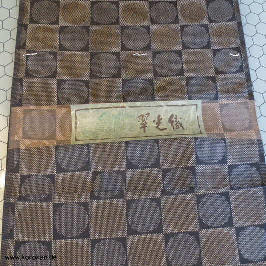 Stoffrolle Ichimatsu Kreise Kasuri Tsumugi Kimono Seide Tanmono