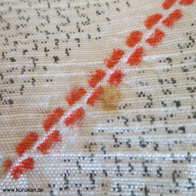 Shibori Higaki Flechtmuster Kasuri Tsumugi Seiden Kimono