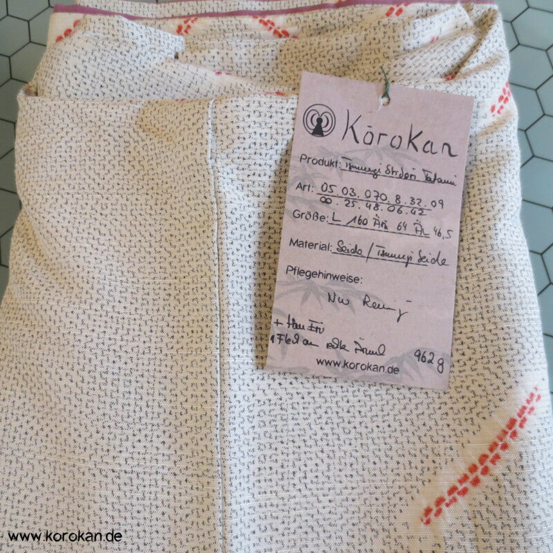 Shibori Higaki Flechtmuster Kasuri Tsumugi Seiden Kimono
